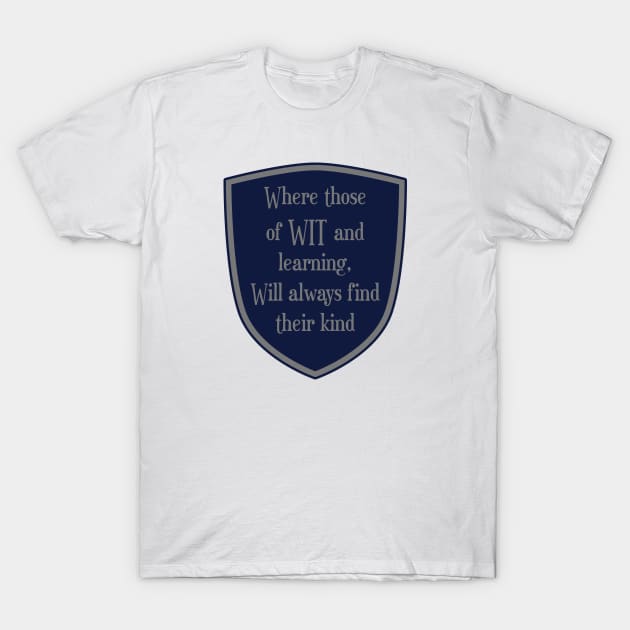 Wit Badge T-Shirt by janlangpoako